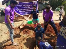 Construntion of toilet in basavannahalli